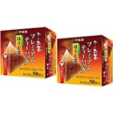 Itoen O ～ i Ocha Premium Hojicha Tea, japansk rostad grön te Hojicha, 1,8 g tepåsar, förpackning med 2 lådor (totalt 100 påsar), tillverkad i Japan
