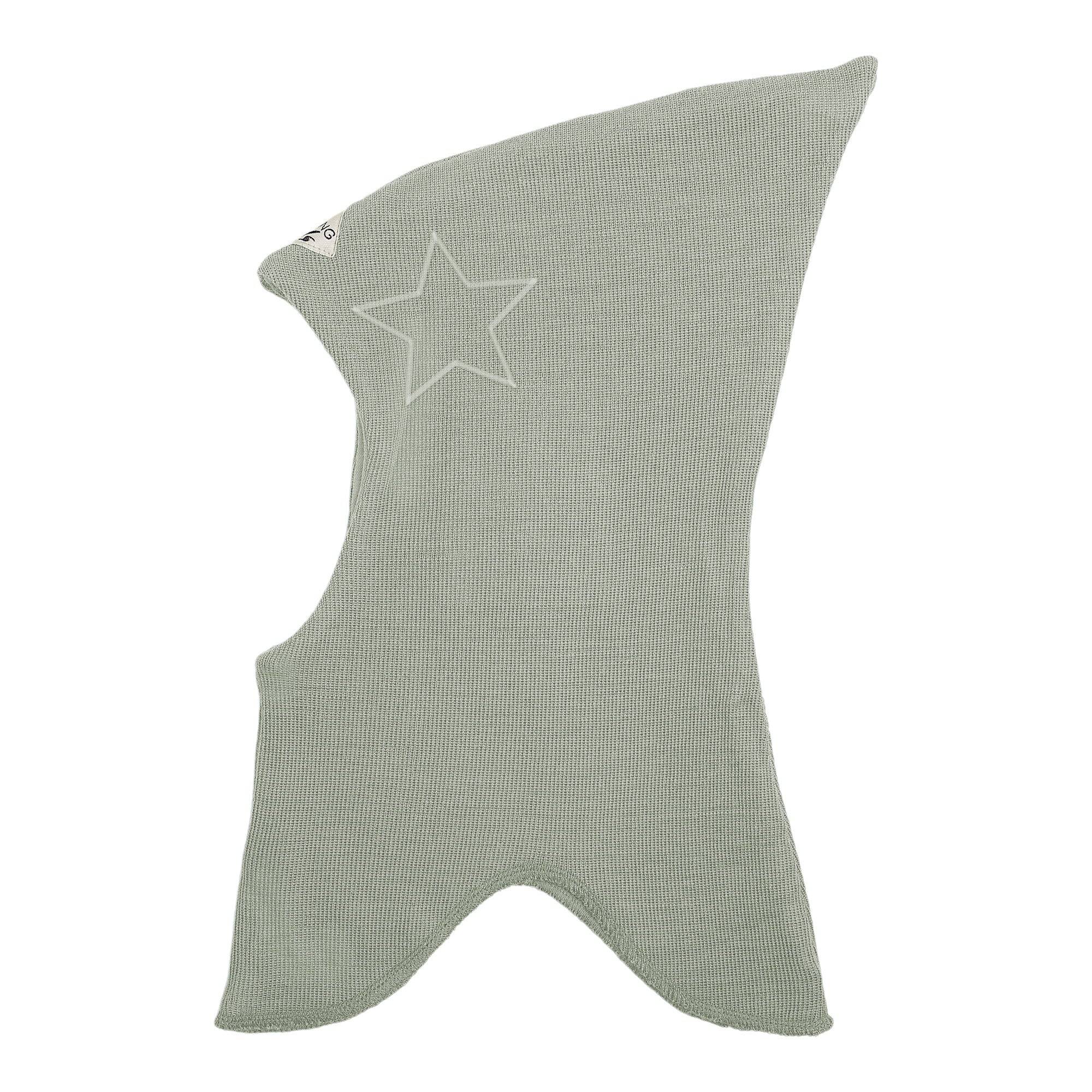 Racing Kids Uld Spids Elefanthue m/Stjerne Light Seagrass.