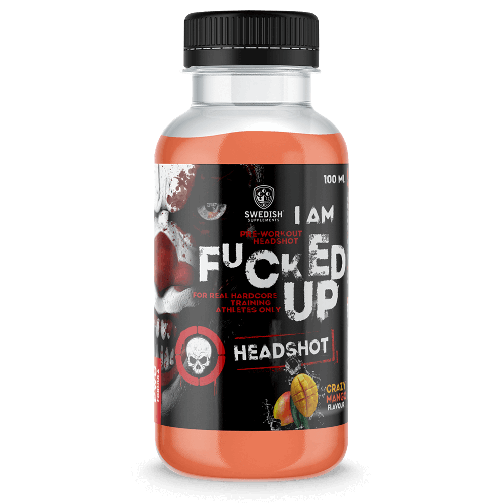 Swedish Supplements I Am Fucked Up PWO Shot Crazy Mango - 100ml. - Energidryck