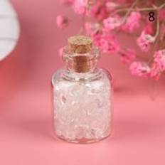 Mini glasflaskor små flaskor kork miniatyr klara glasburkar fleranvändande korkpropp önskeglas - 8