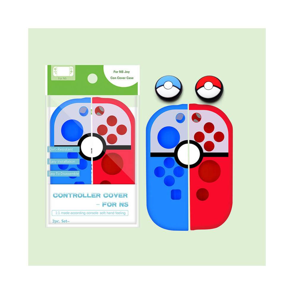 (Set D)Thumb Stick Grip Skyddslock Joystick Cover Protector För Nintendo Switch NS Joy-Con Joypad