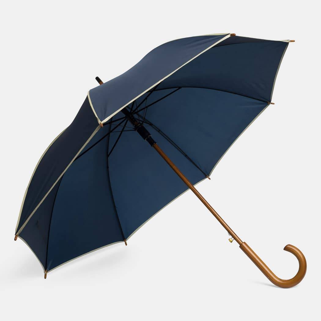 Paraply blå – klassisk Dance paraply med 103 cm skærm Beige og brun