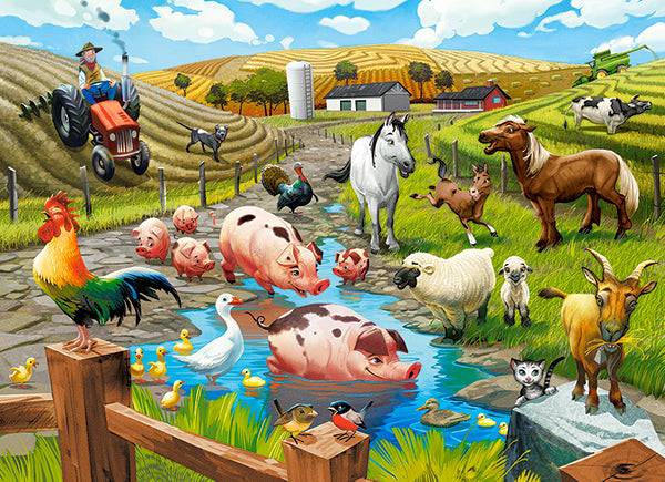 KIDEK pussel - Life on the Farm, 70-bitar Default Title