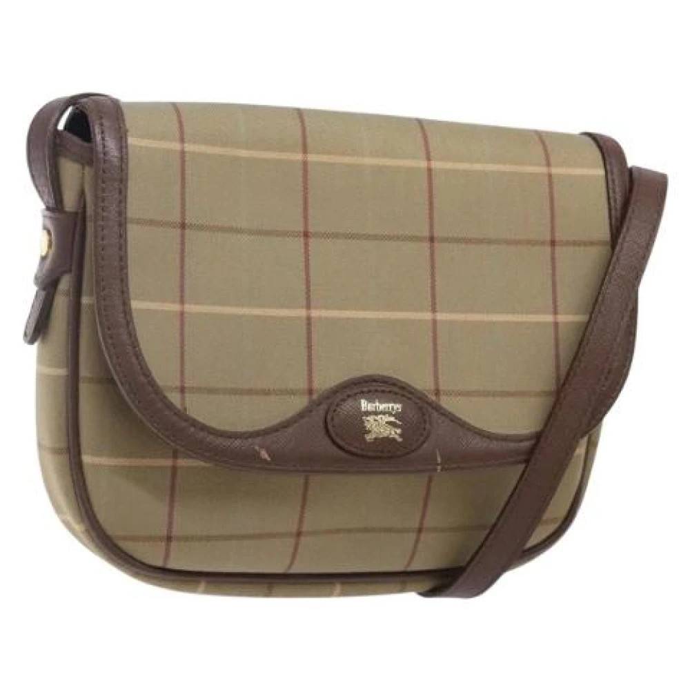 Burberry Vintage Pre-owned Canvas Shoulder Bag - Vintage - Dame - Beige - ONE SIZE - Uld