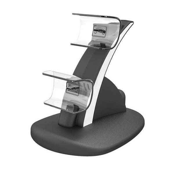Playstation 5 Controller dual charger. Bluelight Charging Dock. Sort.