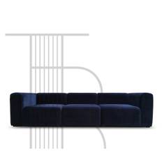 HAY Mags Sofa - 3 Pers. -  Harald Velour