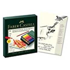 Faber-Castell 110038 – Färgpenna POLYCHROMOS, 36 studiolåda (36 studiolåda | Polychromos, actionpaket med block)