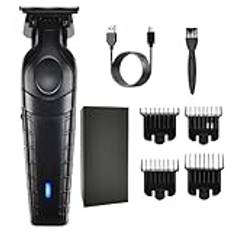 Clippers Trimmers Set, Powerful Mustache Trimmer, 21x7x10cm/8.27x2.76x3.94 Inches Cordless Usb Charging Shaving Machine for Home, Travel, Company Stainless Steel + Abs