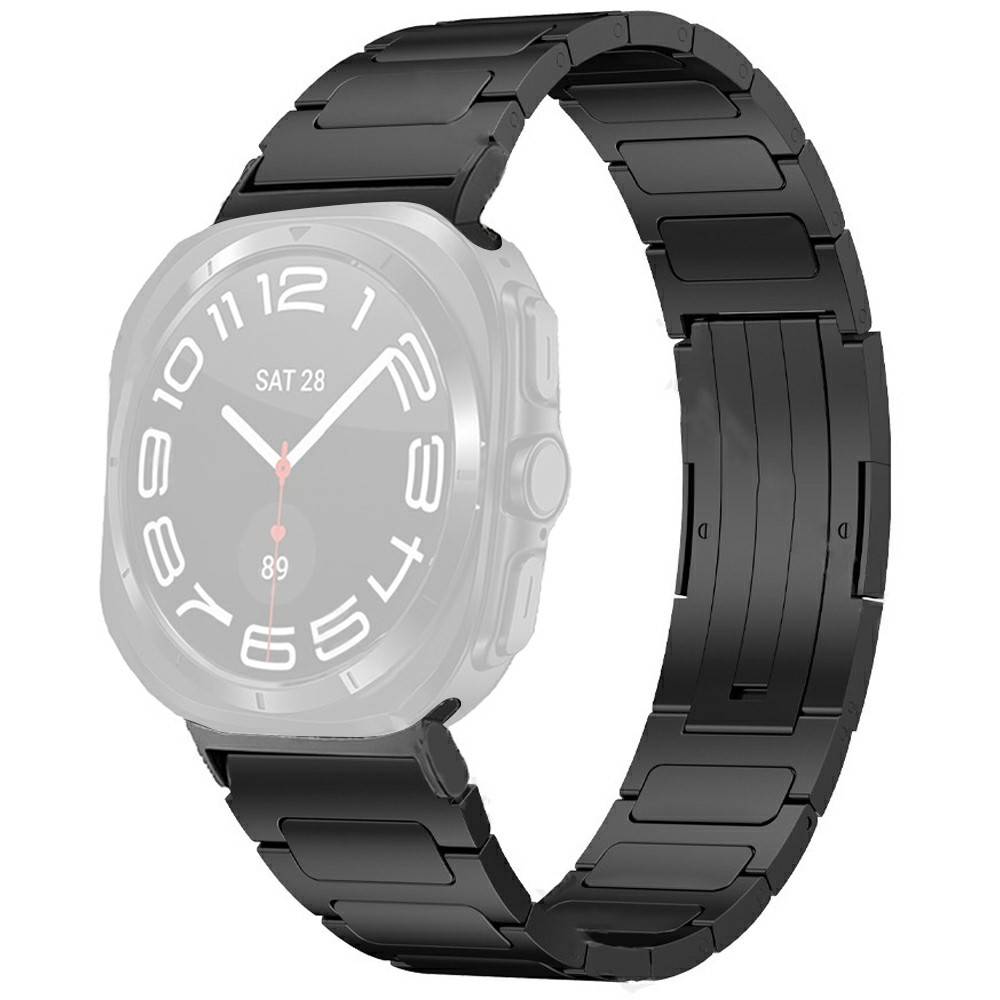 Galaxy Watch Ultra (2025) / 47 mm Armband Steel Titanium Svart