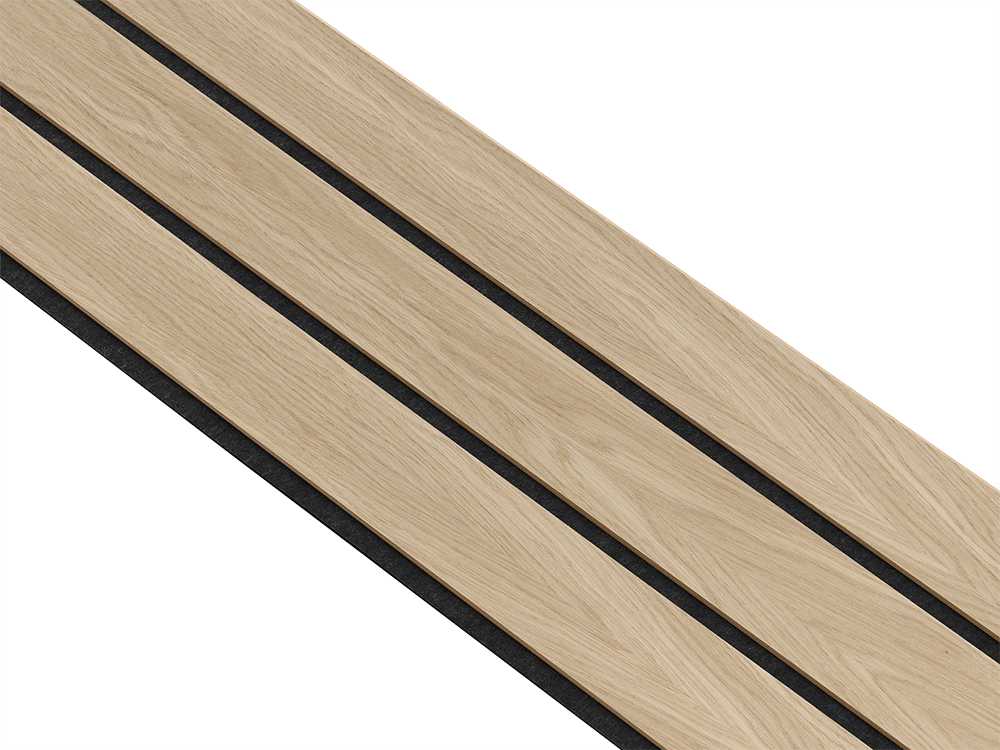 I-Wood Basic 3-lamel paneler i hvid oliering - mål 16 x 300 x 2780 mm.