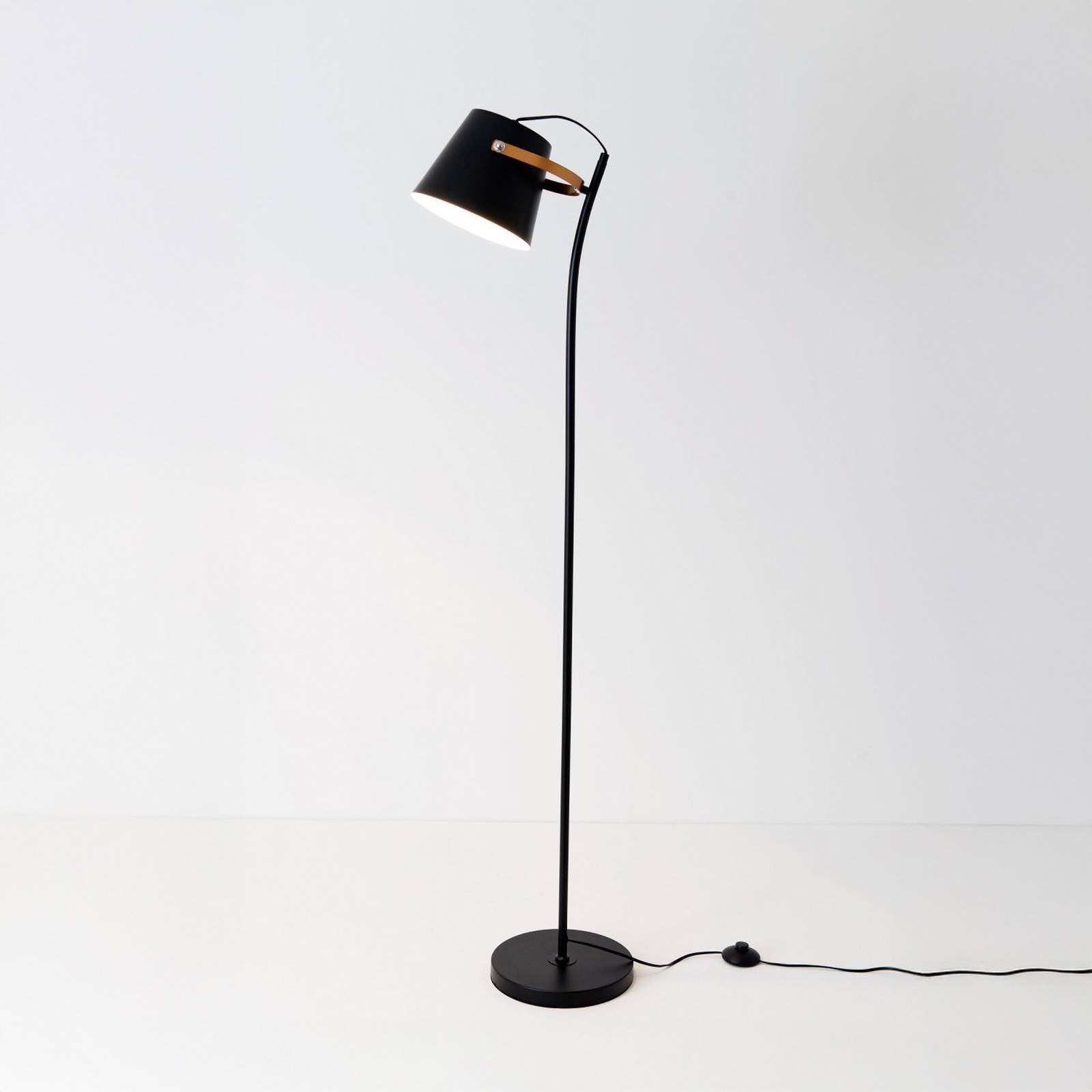 Holländer Golvlampa ESPERTO, Svart, Vardagsrum / matsal, Metall, Golvlampa