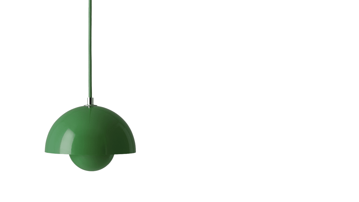 &TRADITION FLOWERPOT VP10 SIGNAL GREEN PENDEL