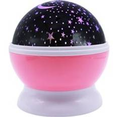 Drbeeeam stjärnor stjärnhimmel led nattljus projektor luminaria moon nyhet bordsnattlampa batteri usb nattlampa för barn - Rosa