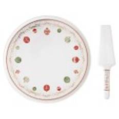 Kagefad og serveringssæt, porcelæn, 32 cm, &#34;Christmas Eve&#34; - Nuova R