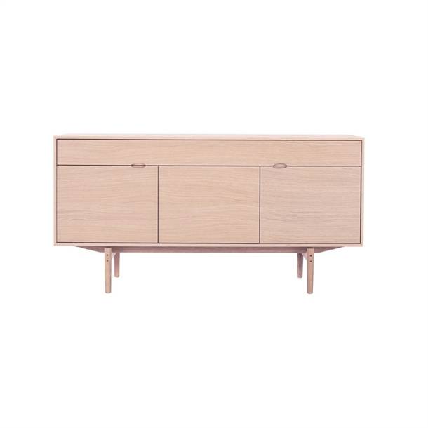 AERIS SKÆNK - FINÉRET/MASSIV TRÆ - MÅL: 176 X 90 X 45 CM. - Naturolieret eg