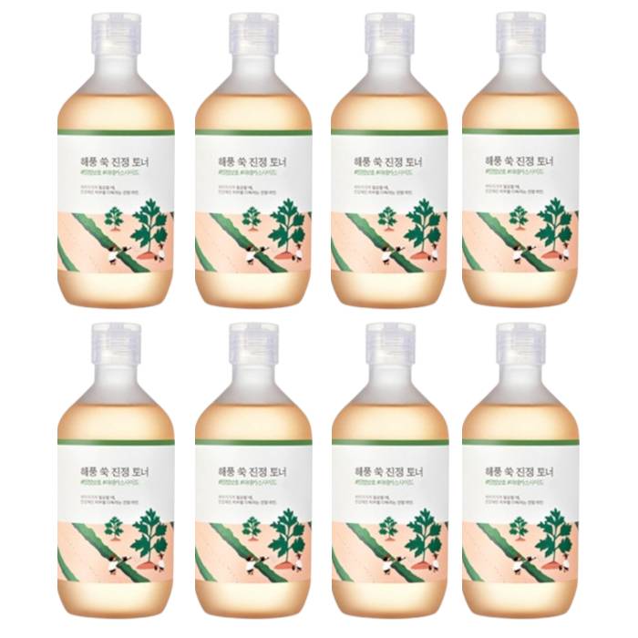 ROUND LAB - Mugwort Calming Toner - 300ml (8szt.) Set - black