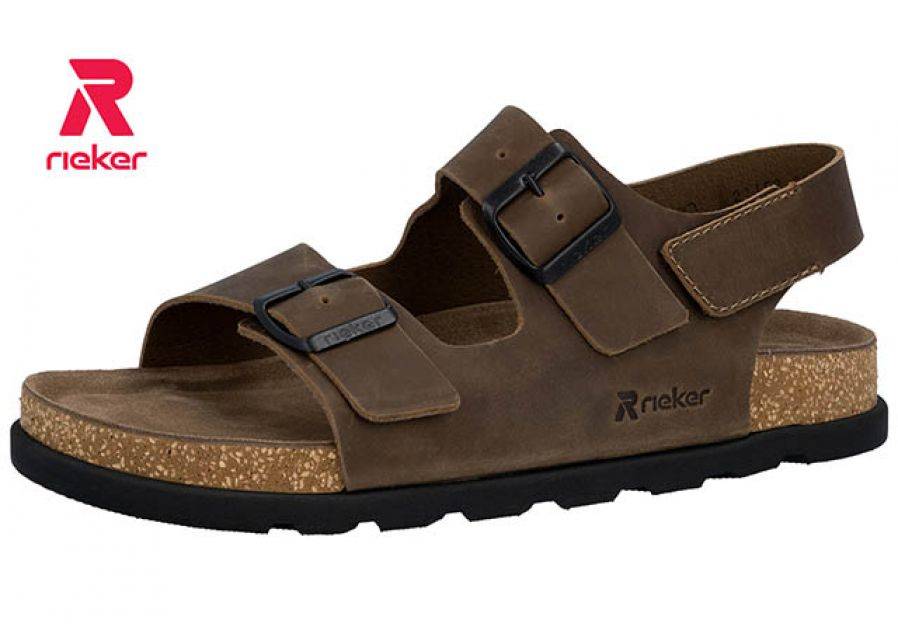 Rieker Herre Sandal 45 TABAK