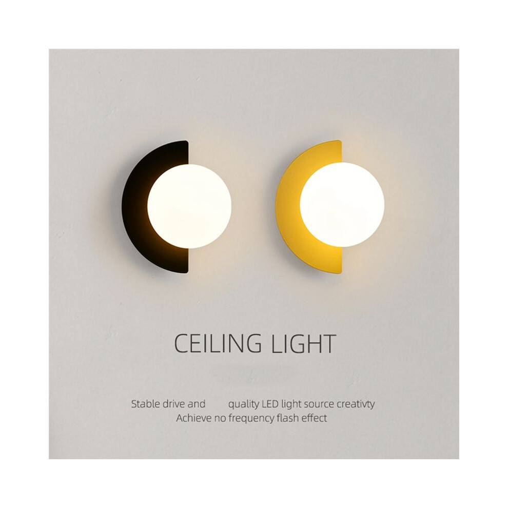 Modern Minimalistisk Vägglampa Sovrum Sänglampa Vardagsrum Bakgrund Vägglampa Korridor Balkong Trapplampa Orange