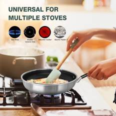 Non-Stick Camping Frying Pan with Foldable Handle Universal for Gas Electric & Ceramic Stoves M
