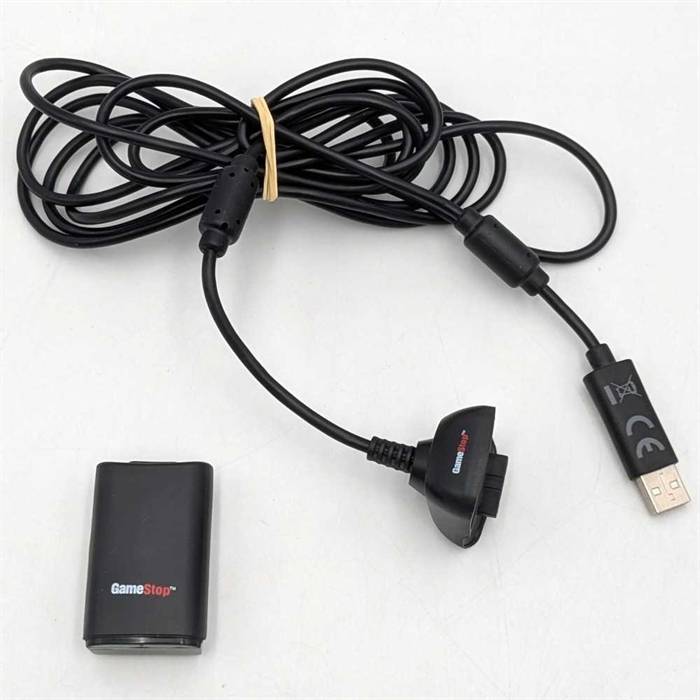 Genopladeligt Batteri og Ladekabel til Controller - XBOX 360 Tilbehør (B Grade) (Genbrug)