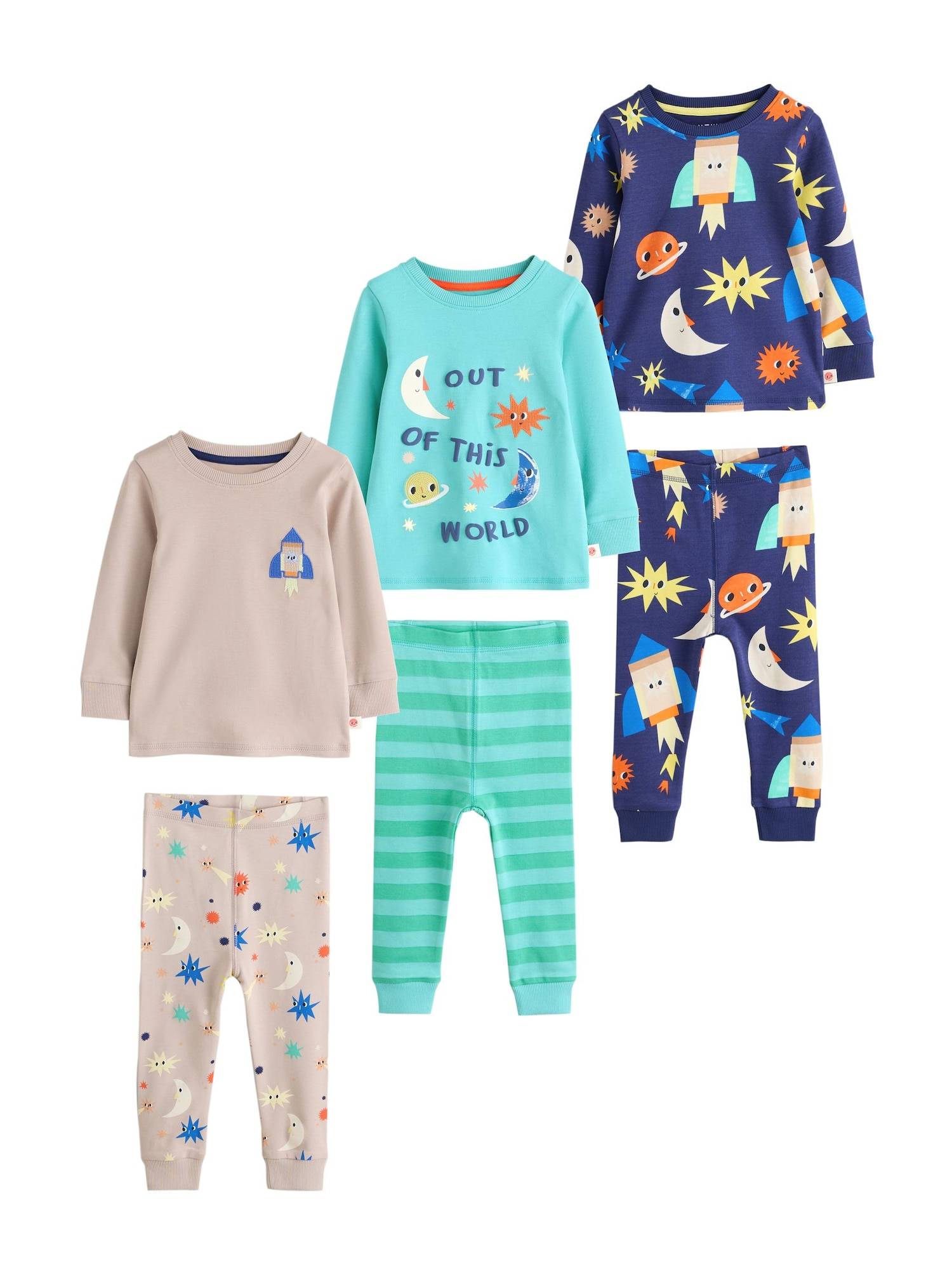 Next Nattøj  beige / blå / navy / turkis