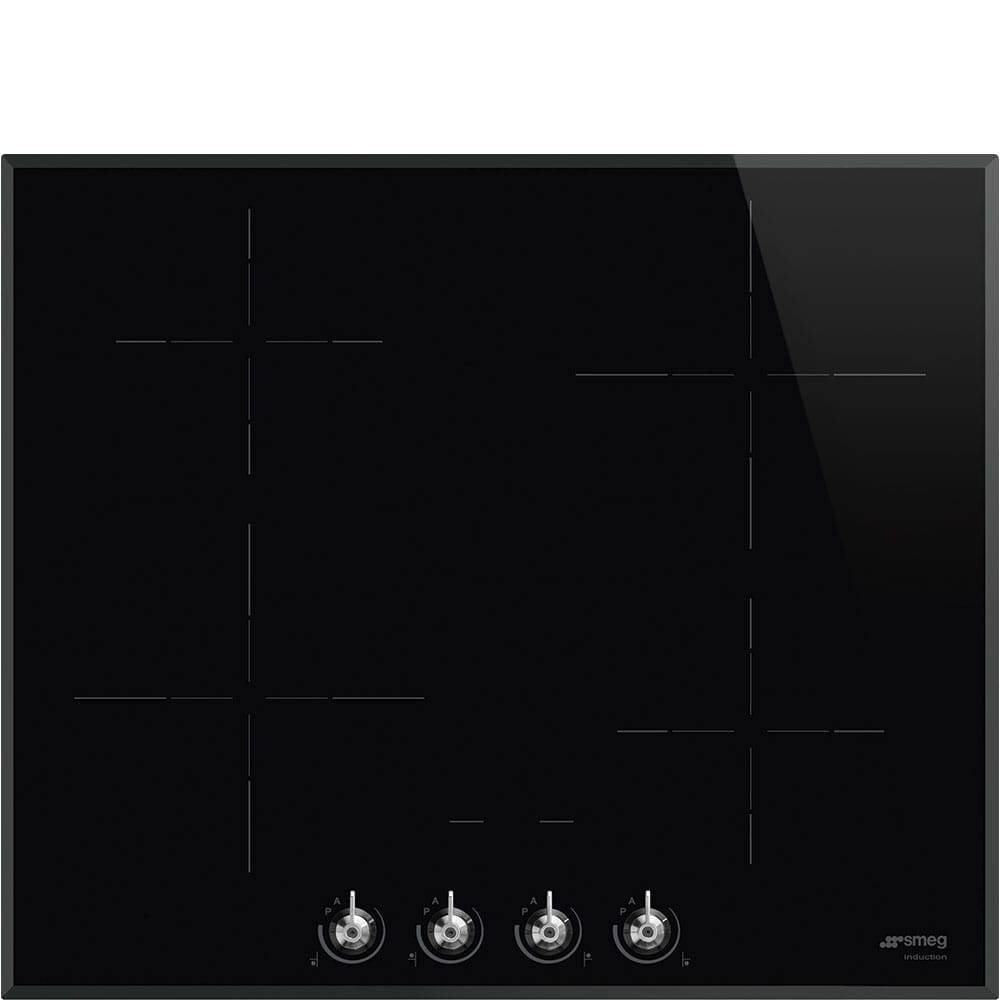 Induktionshäll 60 CLASSICA SI364BM 4 värmezoner Svart Glaskeramik CLASSICA knoppar