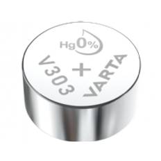 Varta -V303, Engangsbatteri, 4SR44, Sølvoxid (S), 1,55 V, 160 mAh, Hg (kviksølv)