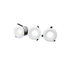 3-pack Core Smart outdoor kit 45° minispotlight 2,4W vit