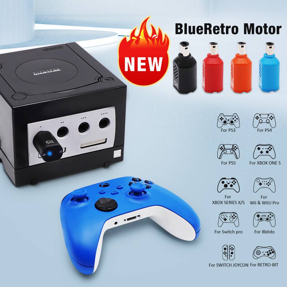 RetroScaler Blueretro Wireless Controllers Adapter For NGC Game Console To PS3/PS4/Xbox Series X/S Gamepad For Nintendo Gamecube