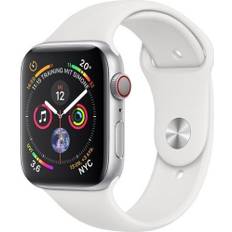 Apple Watch Series 4 (2018) | 44 mm | Aluminum | GPS + Cellular | silver | Sportband vit