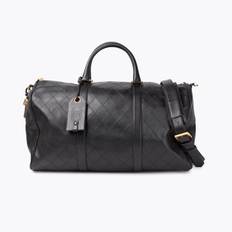CHANEL Quilted Leather Duffle Bag - Black