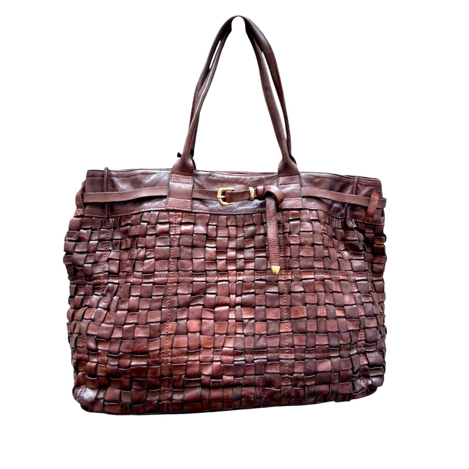 Campomaggi Penelope flettet shopper taske mørkebrun C043030ND X2273 C1501 - Mørk brun