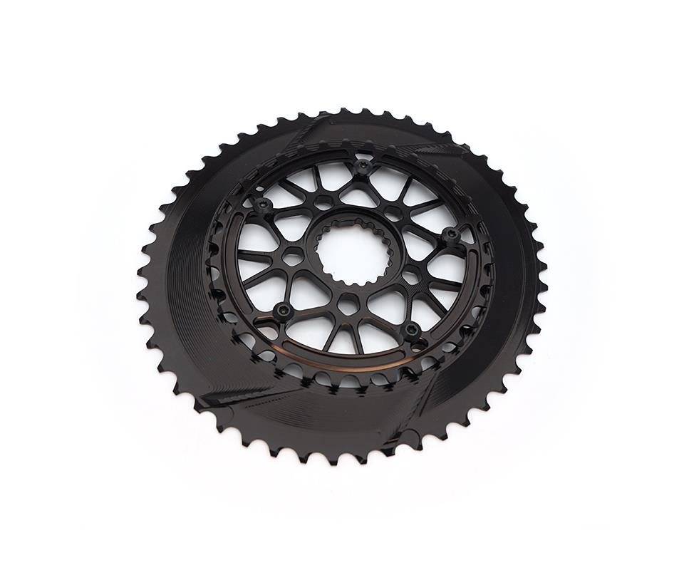 Absoluteblack Drev Dm 0 Mm Offset 2X11-Speed Oval Cannondale Alu 50/34 - Svart (50/34)