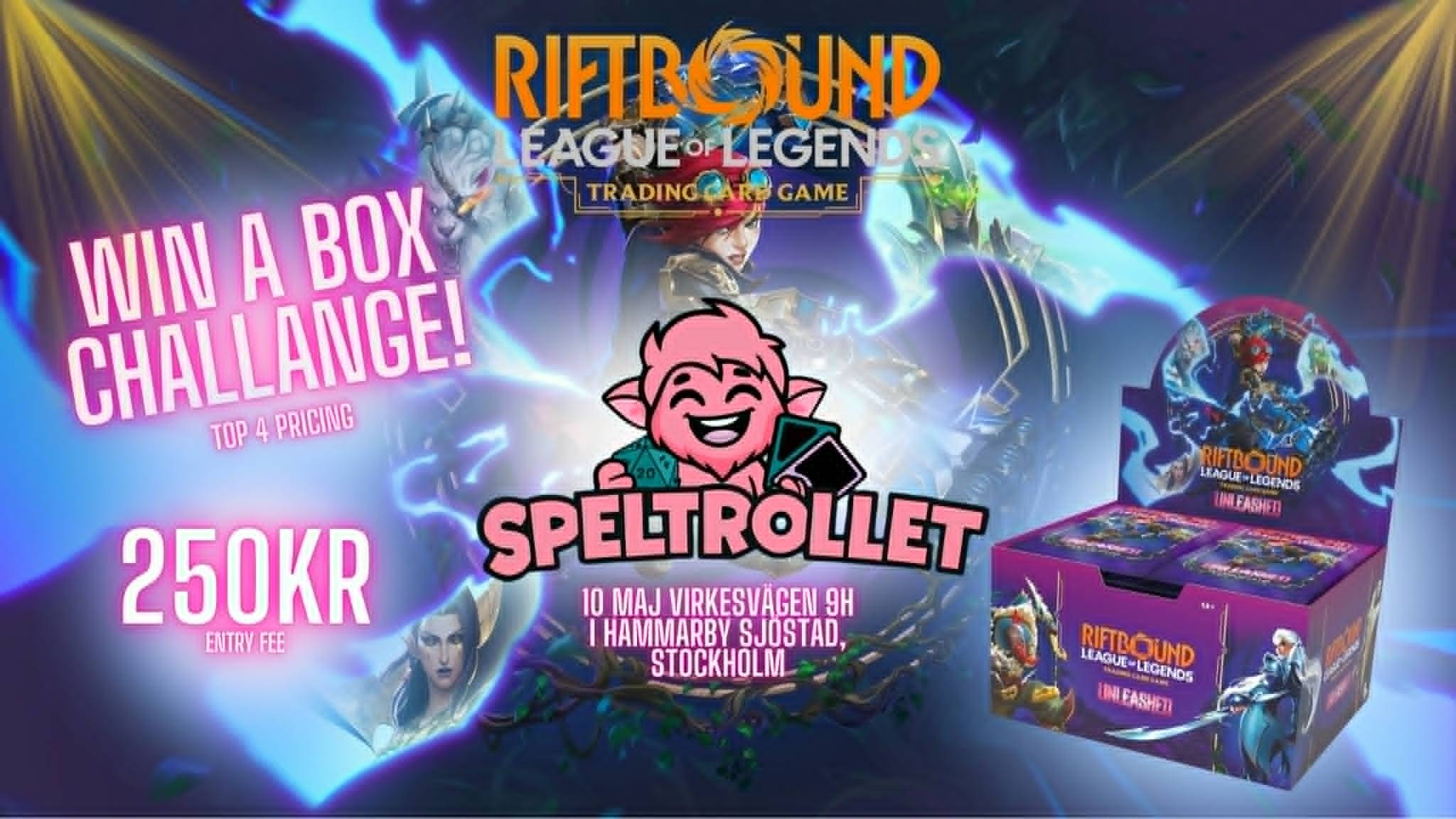 Riftbound Win a Box Turneringsbiljett - Söndag 10 Maj
