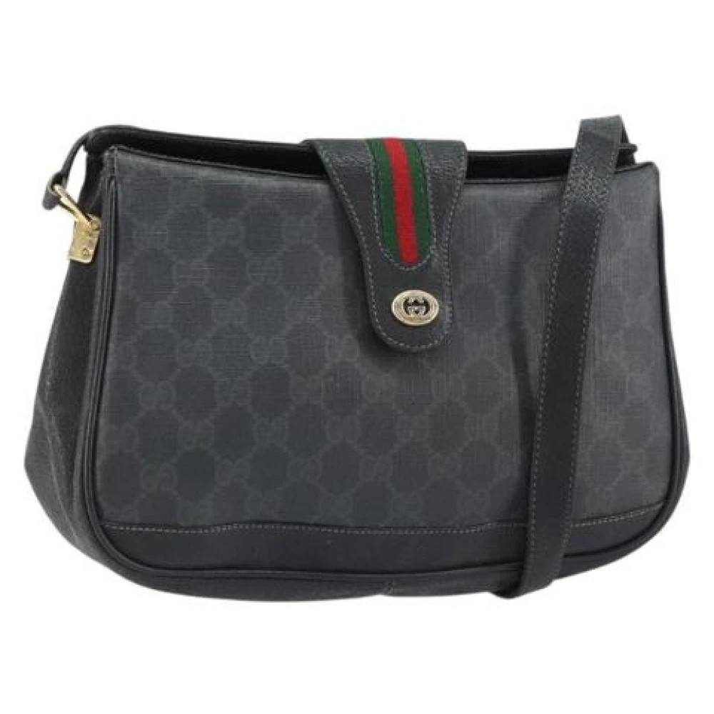 Gucci Vintage Pre-owned Plastic Cross Body Taske - Vintage - Dame - Sort - ONE SIZE - Tyl