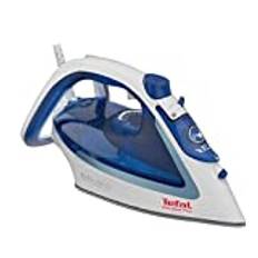 Tefal Easygliss Plus strykjärn ångstrykjärn, stark 220 g ångpuff, 2 700 W, testvinnare 2019 bästa stryksulan | Durilium AirGlide-sula med tre ångzoner, självrengörande funktion, antikalksystem