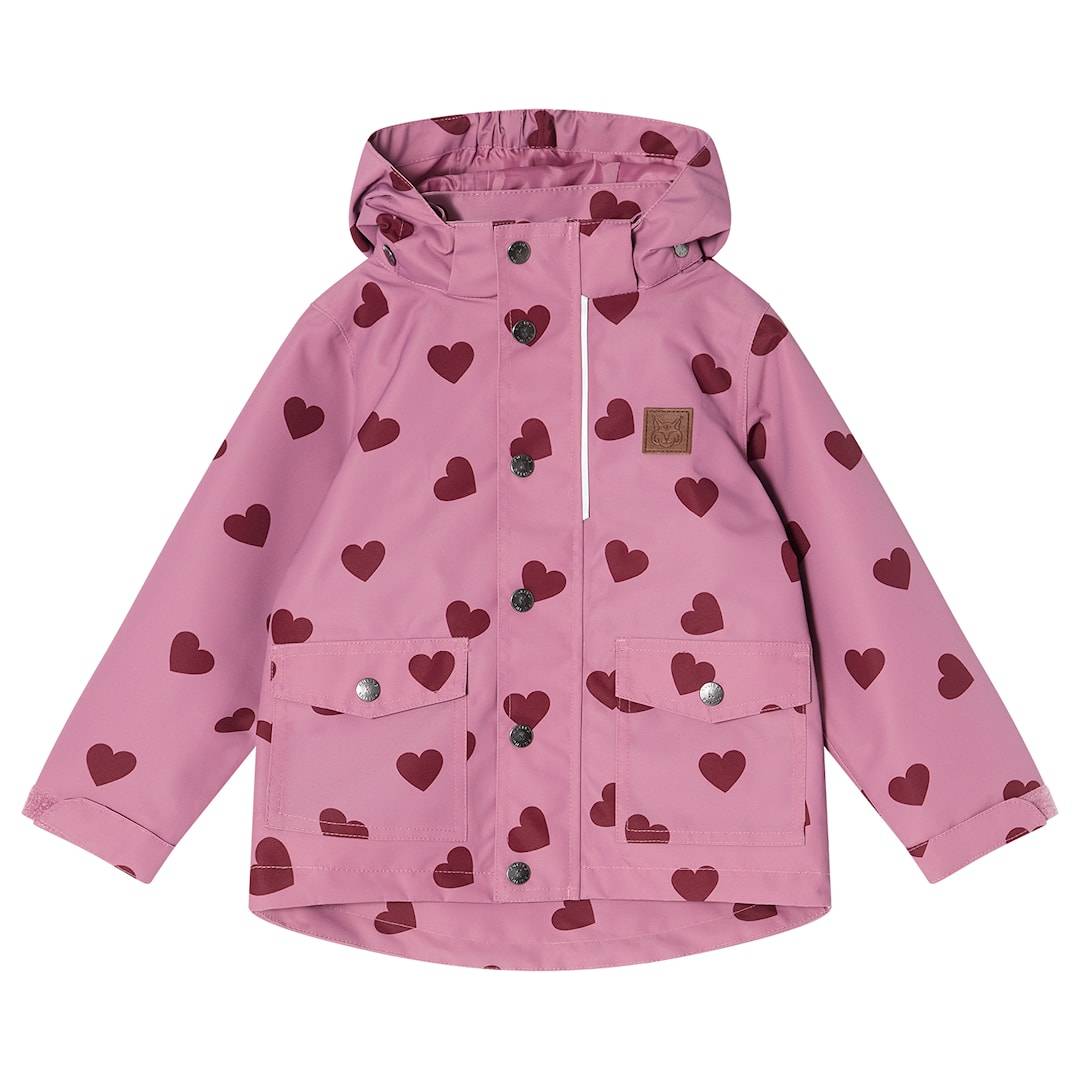 Kuling Stockholm Skaljakke Mauve Hearts Mauve Hearts-140 cm Lyserød 140 cm Drenge, Piger