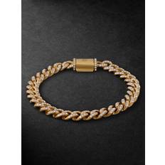 Greg Yuna - Baby 14-Karat Gold Diamond Cuban Bracelet - Men - Gold - 17