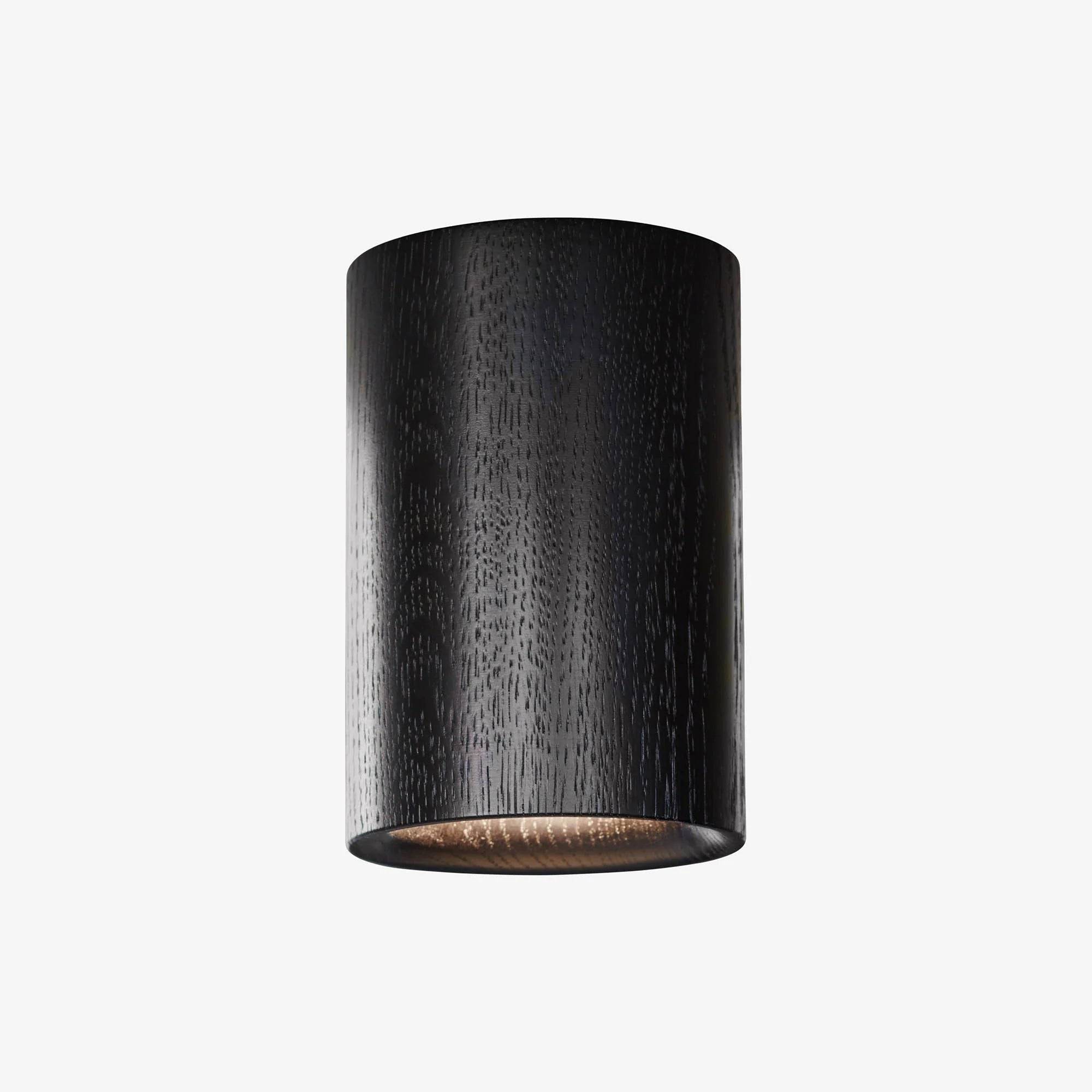 SOLID spot Cylinder Terence Woodgate - Sort bejset egetræ