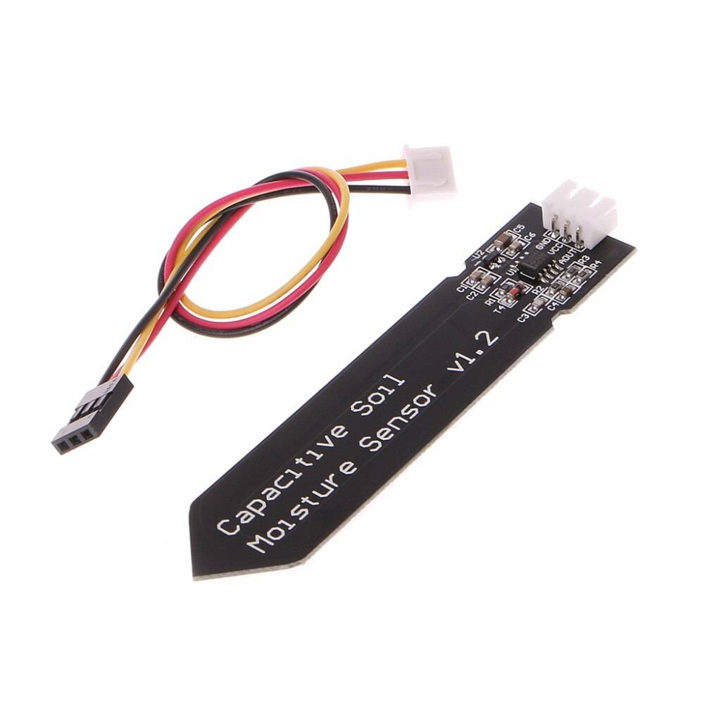 Jordfuktighetssensor analog kapacitiv jordfuktighetssensor v1.2 korrosionsbeständig hygrometer mätverktyg för arduino