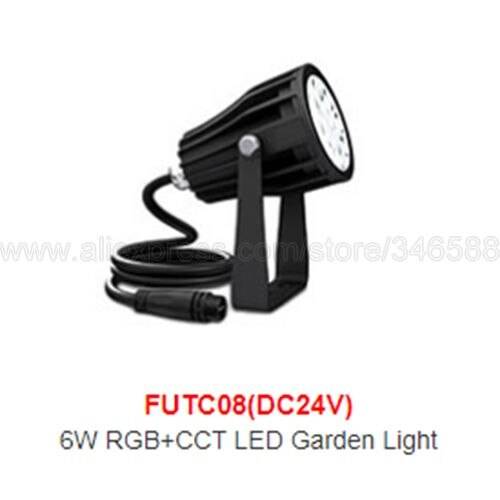 Miboxer futc 08 dc24v rgb + cct 6w led trädgårdsljus utomhusljus ip66 vattentät 2.4g fjärr wifi app alexa röststyrning - Endast futc 08