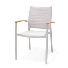 Lifestyle Garden Portals stapelstol Vit/teak