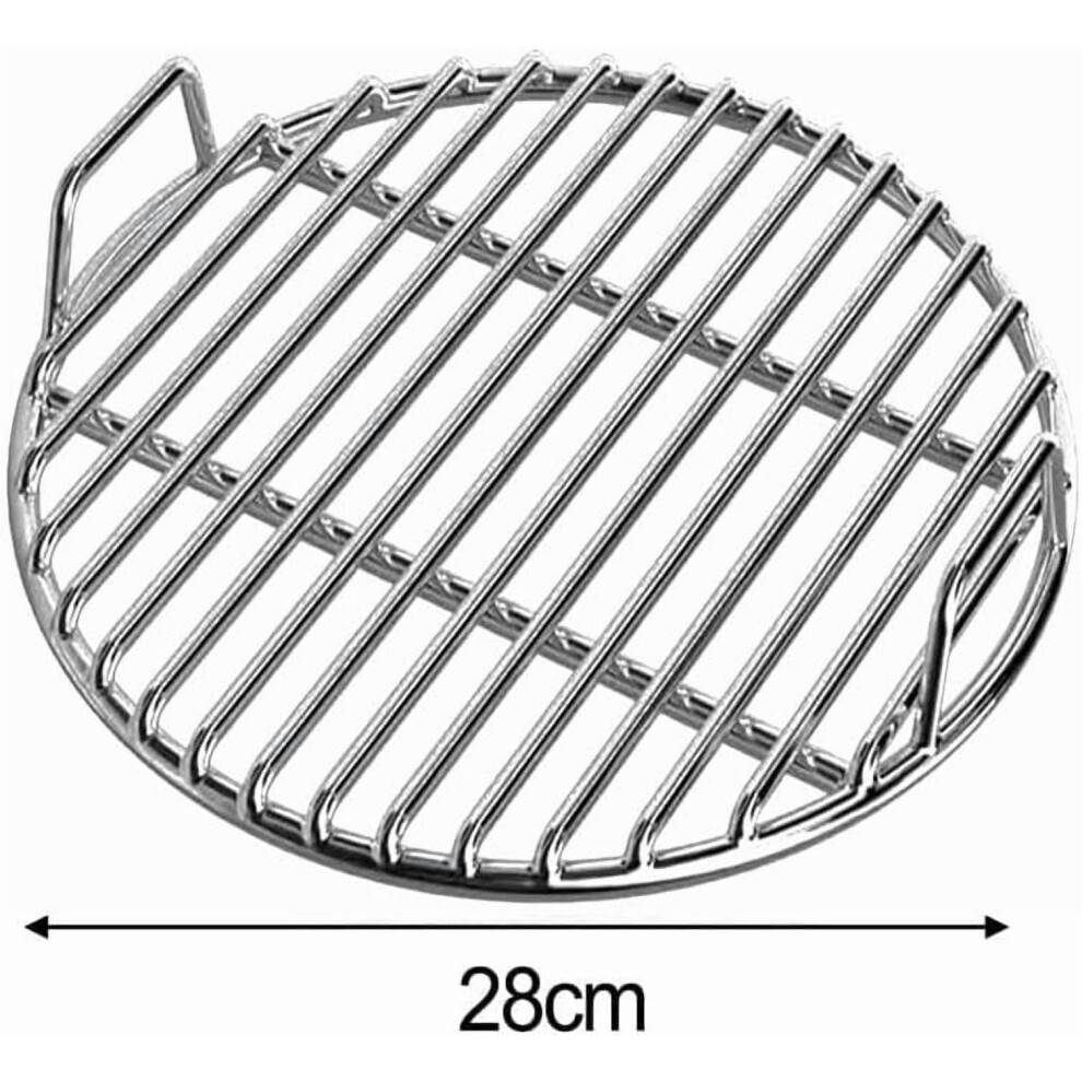 304 rustfrit stål rund BBQ grillrist – 28-38 cm