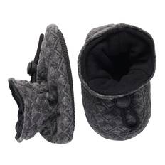 Melton quilted futter - Dark grey melange 20/21