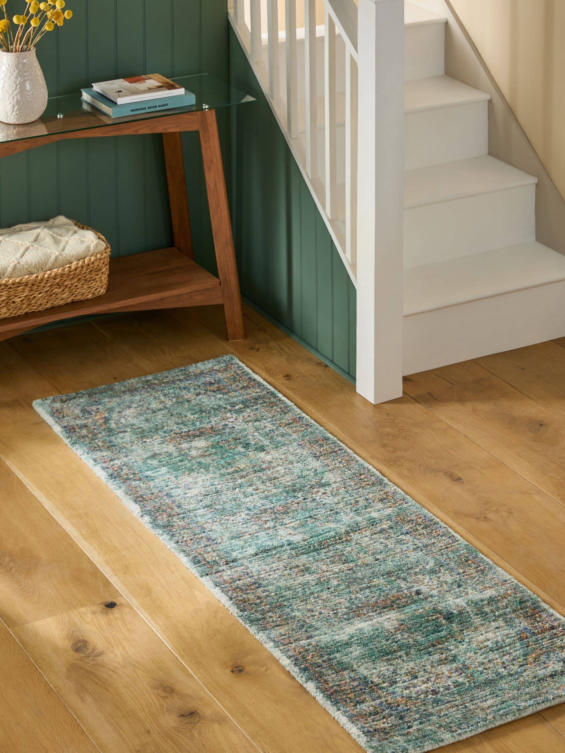 Next Teal Blue Emporium Oriental Runner
