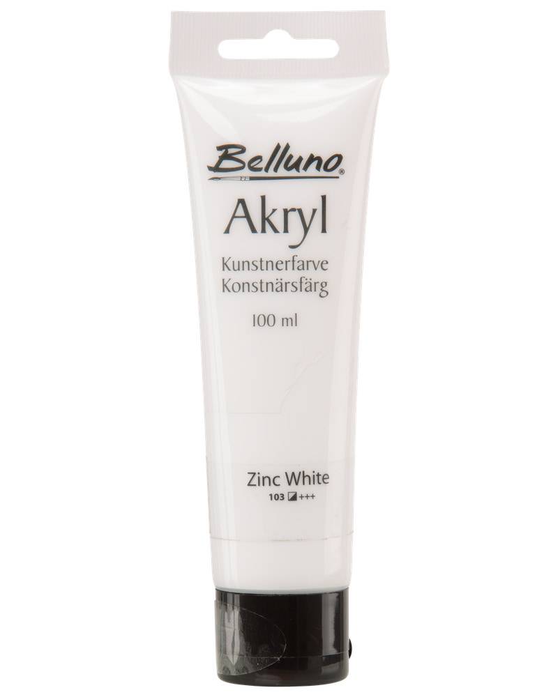 Belluno Akrylfärg vit 100 ml