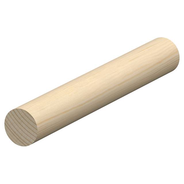 27MM RUNDSTAV FURU L=1,0M OBEHANDLAD RAW (10) | Beijerbygg Byggmaterial