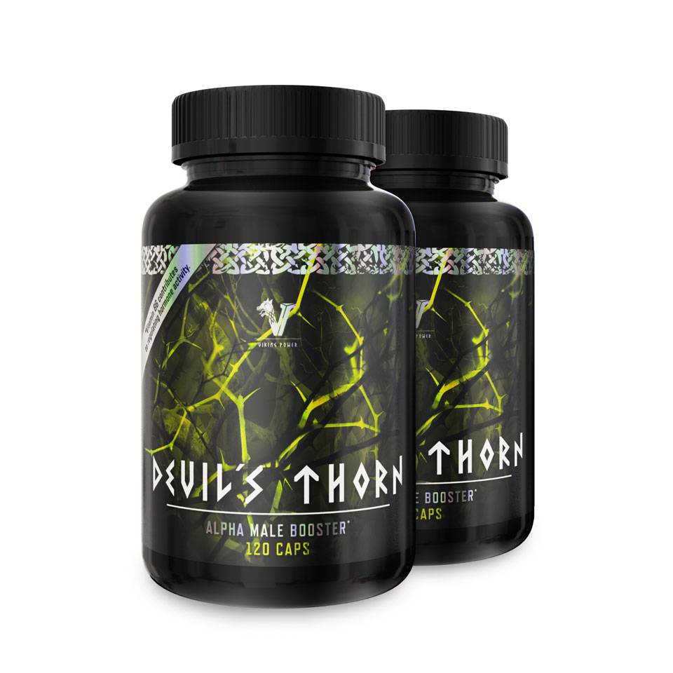2 x Viking Power Devil's Thorn Testosteron Booster - 120 kapsler