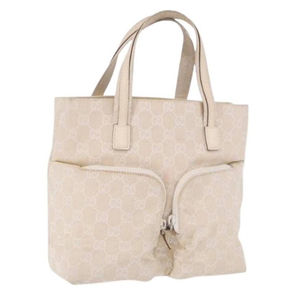 Gucci Vintage Pre-owned Canvas gucci-tasker - Vintage - Dame - Beige - ONE SIZE -
