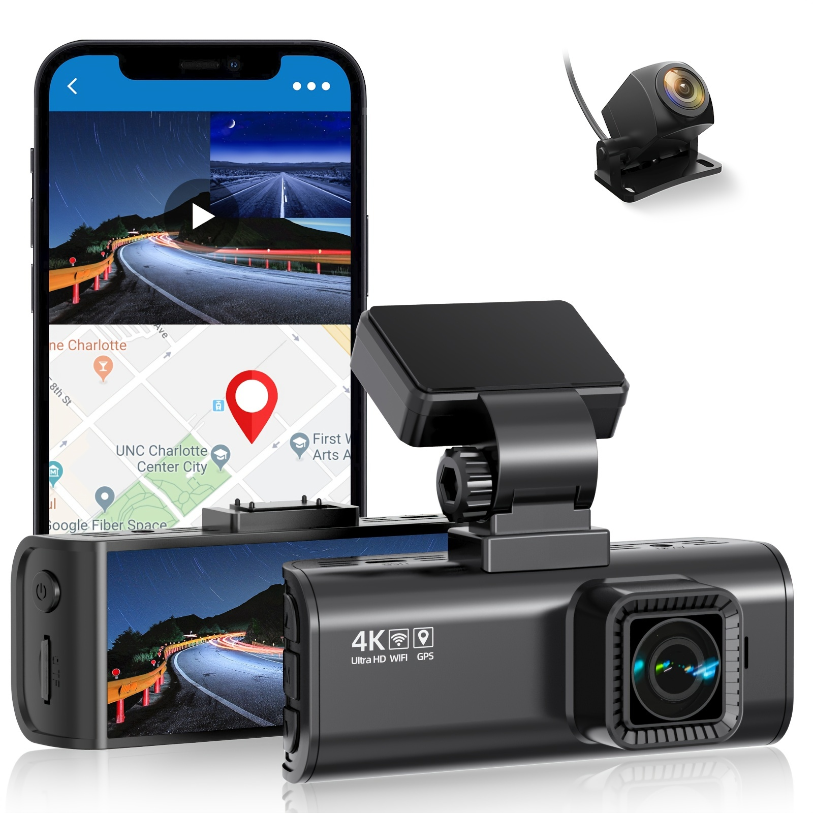 REDTIGER F7N dual dash cam 4k wifi gps dash cam front and rear 4k dash cam